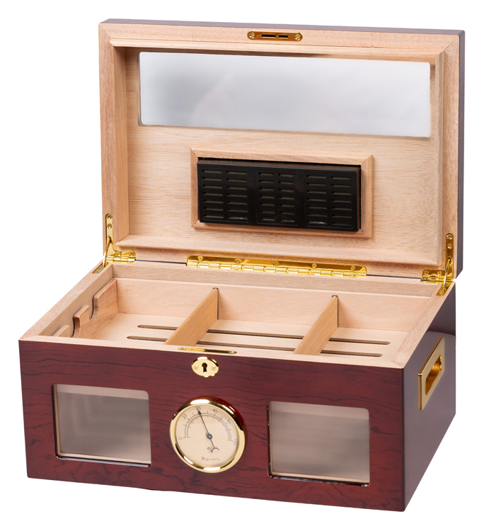 1st Class Cigar Humidors Analog Silver Frame Hygrometer | 1st Class Humidors