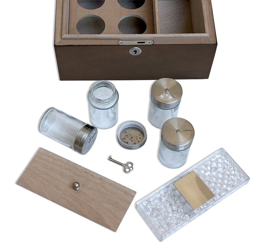 Humidor Para Weed, Cannabis, Puros Con Humidificador