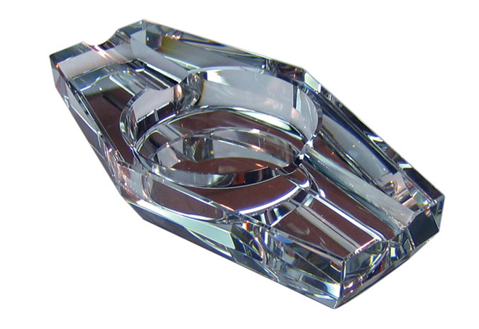 Hexagon Crystal Cigar Ashtray