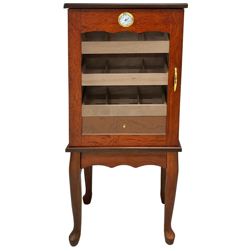 Free Standing End Table Humidor Display Oxford Belmont Cigar Cabinet ...