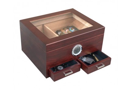 THE Imperial Glasstop Humidor w/ Storage