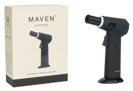 Maven Hurricane Cigar Torch Lighter (Black)