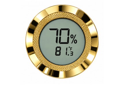 Small Digital Hygrometer with Calibration (Gold)