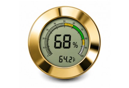Digital Hygrometer with Calibration (Gold)