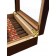 Close-up of a portable humidor in cherry finish with cigars inside