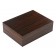 A closed ebony wood humidor