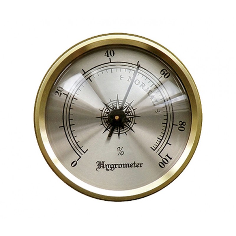 Best Analog Hygrometer for Humidor with Handsome Brass Frame
