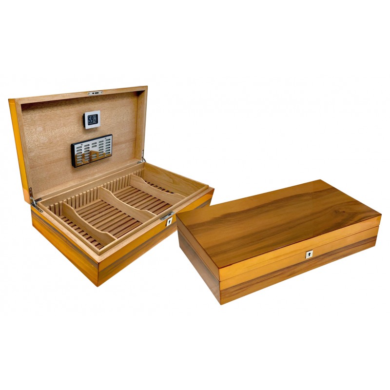 1st Class Humidor Cigar Shop - Stunning Apple Tree Wood Cigar Humidor