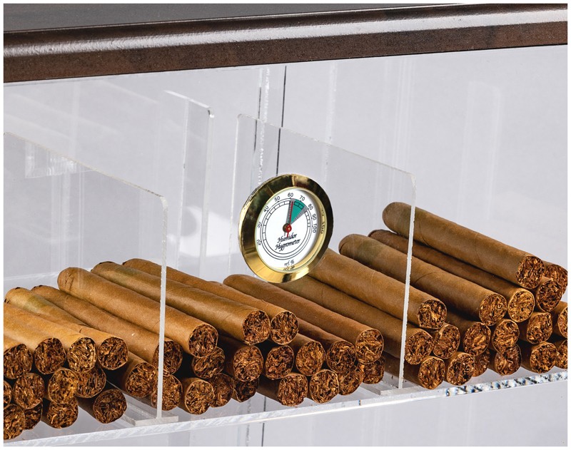 Volterra Wood Acrylic Cigar Humidor Display | 1st Class Humidors