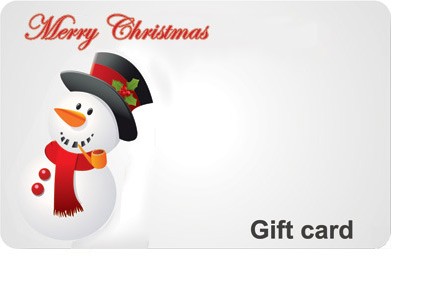 Christmas Snowman Gift Card