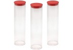 Plastic Storage Tubes 1.75" x 8"