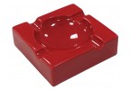 Large High Gloss Red Ceramic Ashtray