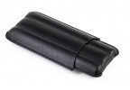 3 Cigar Leather Case w/ Cutter (Black) - Imperfect
