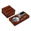 Folding Ashtray Set w/ Accessories