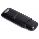 Cigar Leather Case w/ Cutter (Black)
