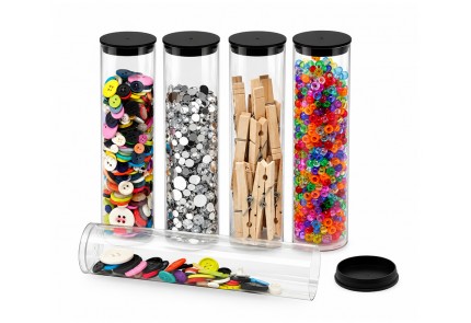 Plastic Storage Tubes 1.75" x 8"