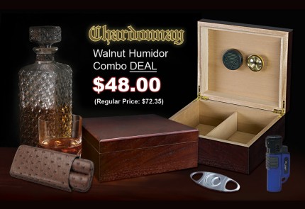 Chardonnay Small Cigar Humidors - Imperfect