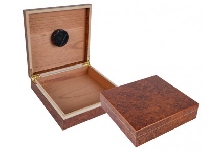 Portable Travel Cigar Humidor (Burl) - Imperfect