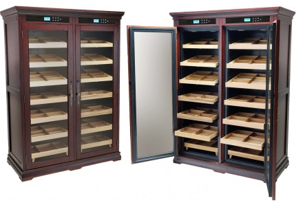 Dual Zone Electronic Temperature Humidors Cigar Cabinet With