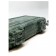 Close-up of the two snap-tight locking clips of travel cigar humidor with camouflage exterior  