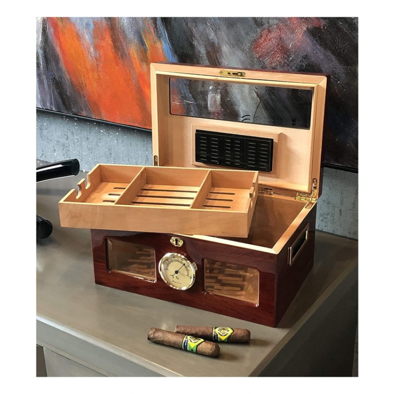 1st Class Cigar Humidors Analog Silver Frame Hygrometer | 1st Class Humidors