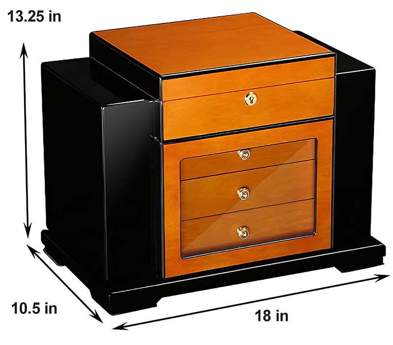Modern Humidor Box Buy Genova Contemporary Modern Art Deco Humidor Cigar Box