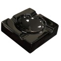 Large High Gloss Black Ceramic Ashtray