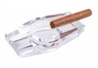 Hexagon Crystal Cigar Ashtray- Imperfect