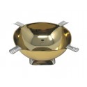 Smokin Ash' Quadrangle Cigar Ashtray (Gold)