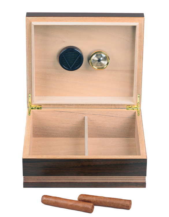 1st Class Cigar Humidors Analog Silver Frame Hygrometer | 1st Class Humidors